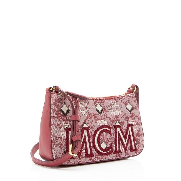 MCM Vintage Monogram Jacquard Aren Mini Shoulder Bag - Picture 2 of 9